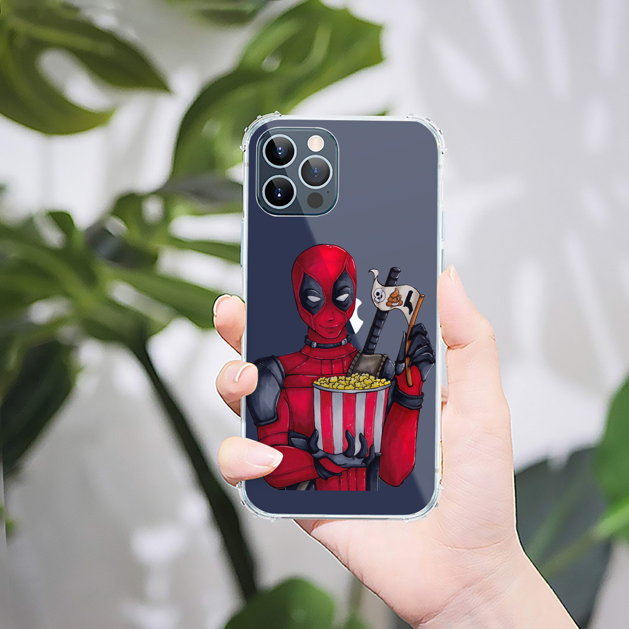（画像用） Deadpool デッドプール 【iPhone 12シリーズ対応】透明スマホケース（クリアソフトケース）